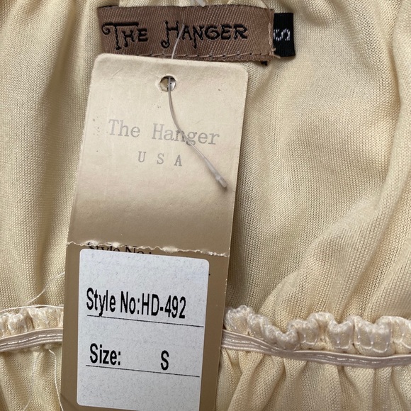 Flowy Beige High Low Dress - Picture 4 of 4